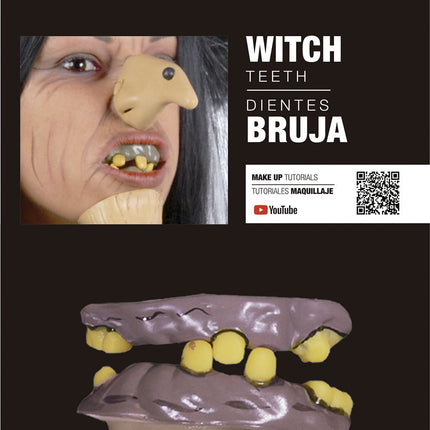 Dientes de bruja de Halloween