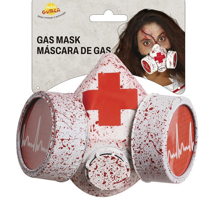 Máscara de gas sangrienta de Halloween