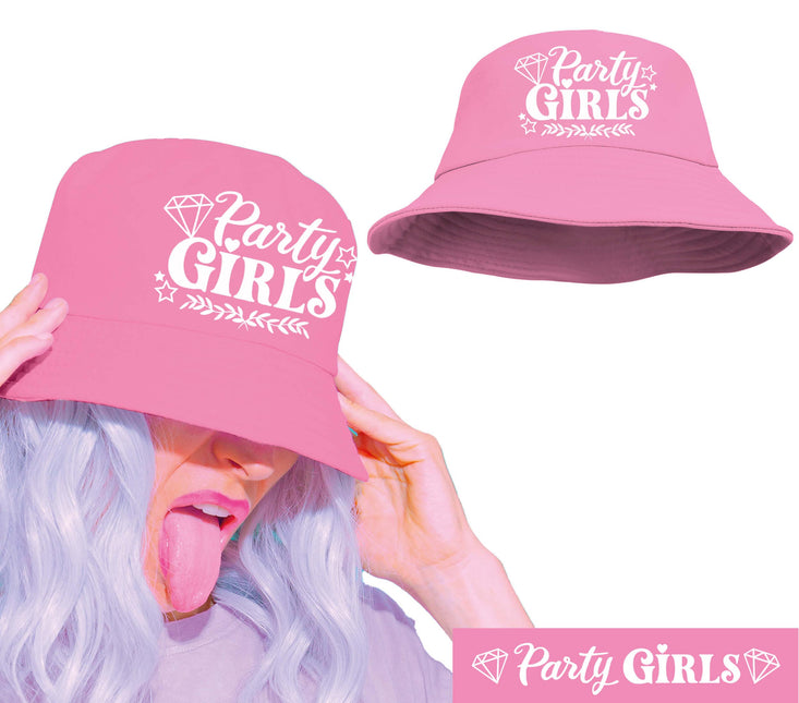 Gorro de fiesta rosa para niñas, adultos