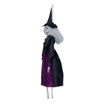 Halloween Decoración Colgante Bruja Esqueleto 40cm