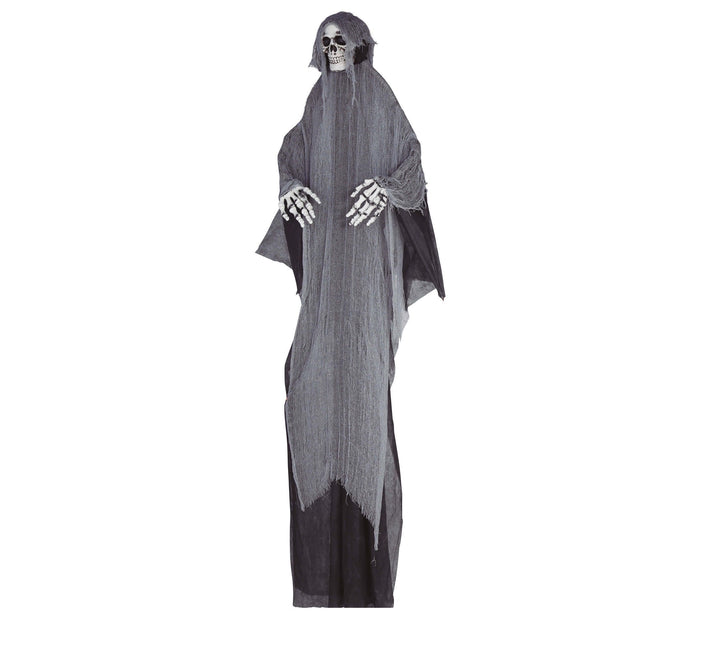 Adorno Colgante Halloween Gris Esqueleto 3,2m