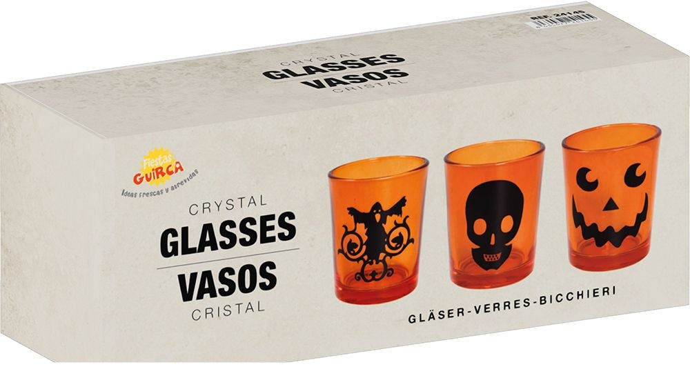 Vasos de chupito Halloween 5cm 3uds