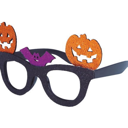 Gafas de Halloween Purpurina de calabaza