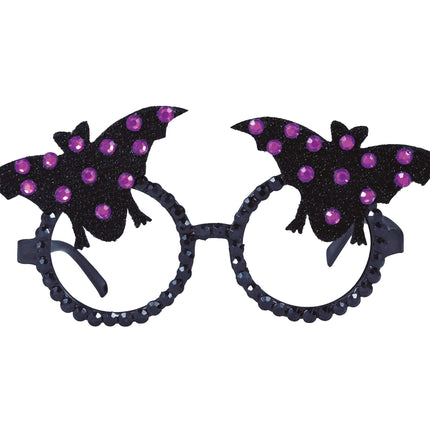 Gafas Halloween Murciélago Purpurina