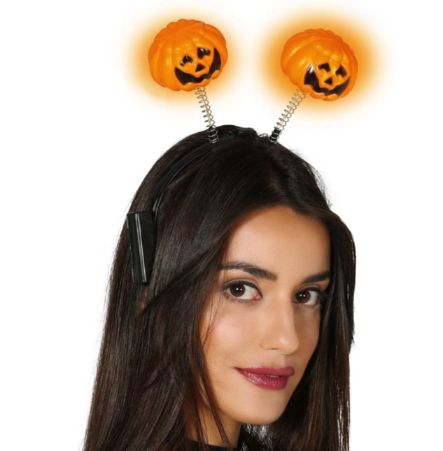 Diadema Halloween Calabazas Led