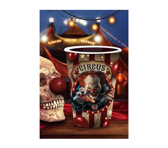 Vasos de Halloween Payaso 355ml 6pcs