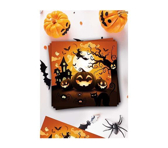 Servilletas Halloween Calabaza 33cm 12pcs