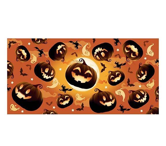 Mantel Halloween Calabaza 2.74m