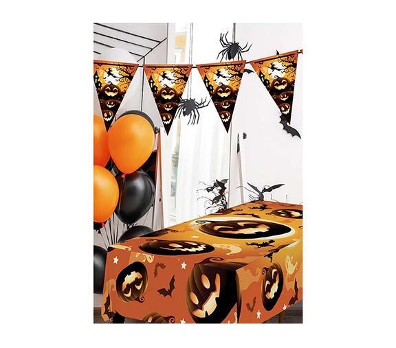 Mantel Halloween Calabaza 2.74m