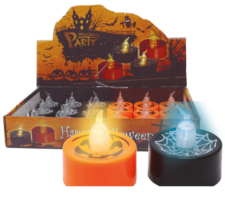 Halloween Velas Falsas Con Luz 4cm 24pcs