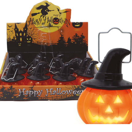 Halloween Decoración Colgante Calabaza Con Luz 8cm