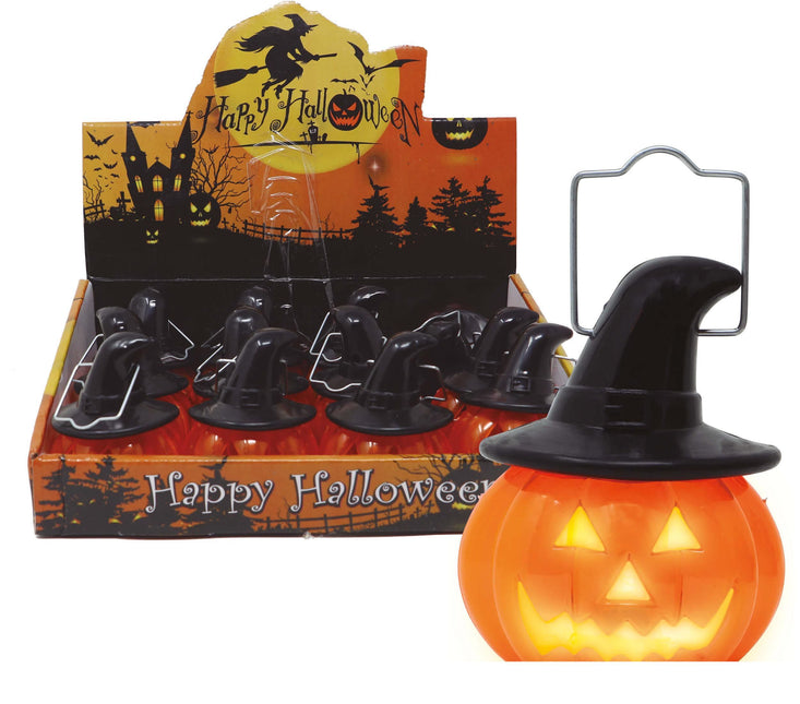 Halloween Decoración Colgante Calabaza Con Luz 8cm