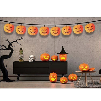 Guirnalda de Halloween Calabaza 3m