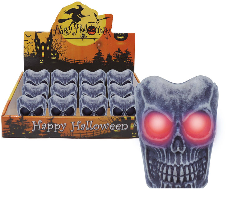 Decoración de Mesa Halloween Calavera Vela 6cm