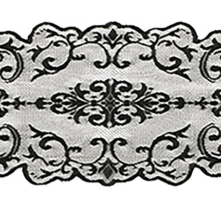 Mantel Halloween Negro Encaje 180cm