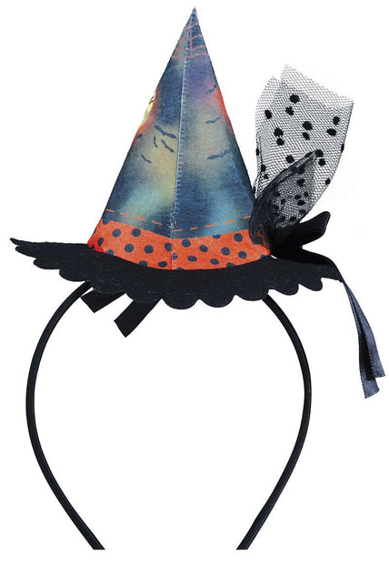 Diadema de Halloween Mini Gorro de Bruja Gato