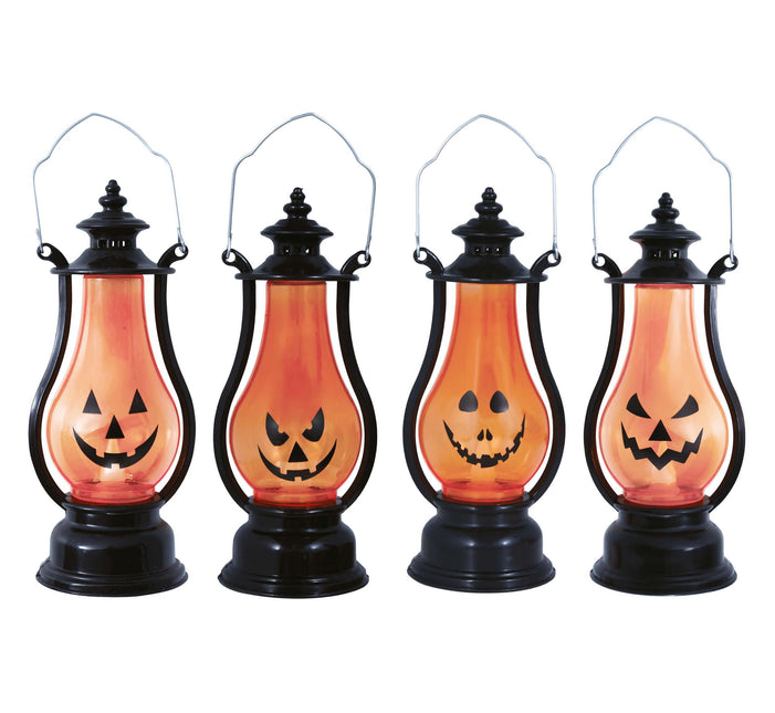 Decoración de Mesa Halloween Linterna Calabaza 16cm