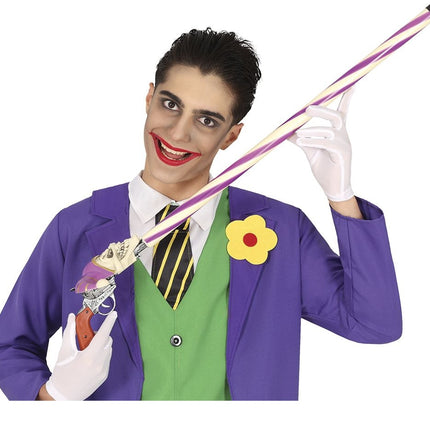 Bastón de Halloween Joker 90cm