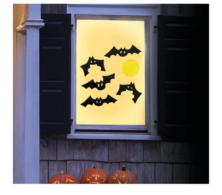 Decoración de Halloween para ventanas Murciélagos