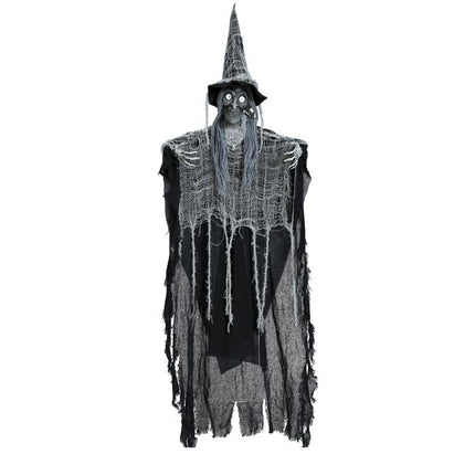 Halloween Decoración Colgante Bruja Negra 1,3m