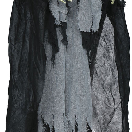 Decoración Colgante Halloween Esqueleto Gris 1,2m