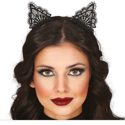 Diadema Halloween Gato Negro