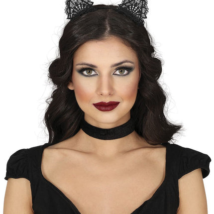 Diadema Halloween Gato Negro