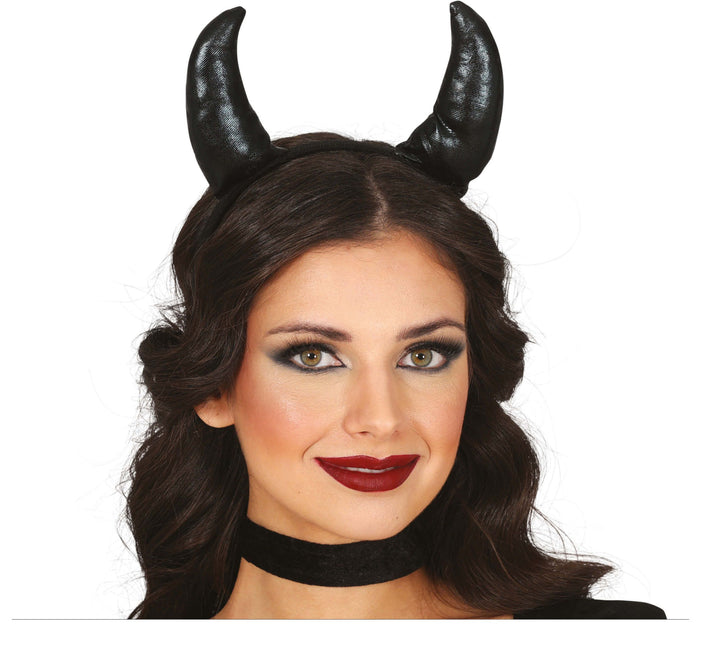 Diadema Halloween Demonio Negro