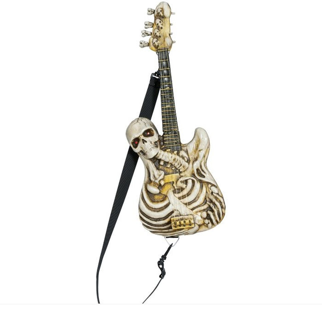 Halloween Guitarra Falsa Esqueleto 58cm