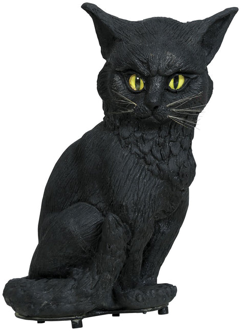 Halloween Gato Falso Con Luz Y Sonido 32cm