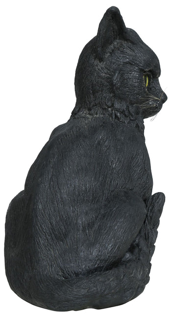 Halloween Gato Falso Con Luz Y Sonido 32cm