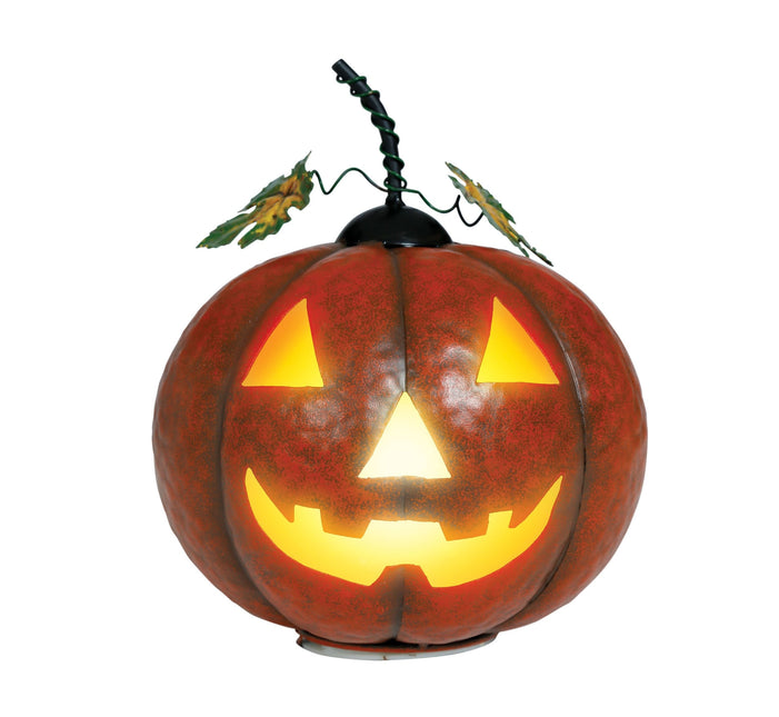 Decoración Halloween Calabaza Con Luz 16cm