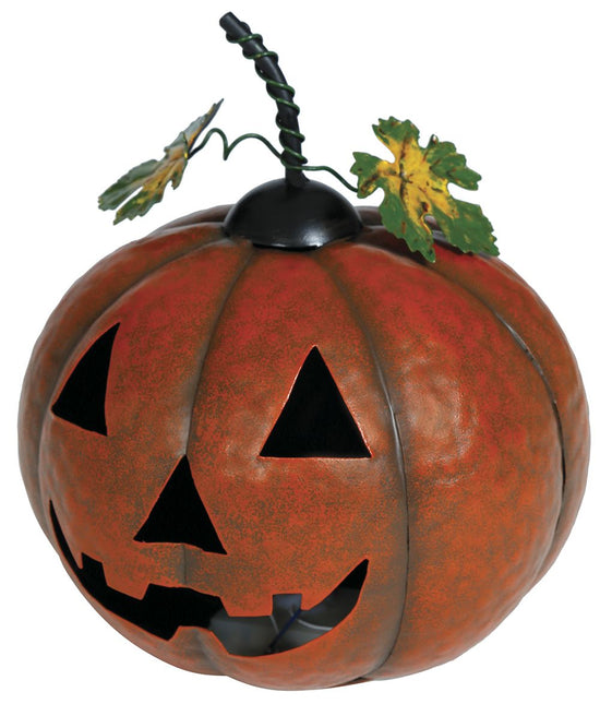 Decoración Halloween Calabaza Con Luz 16cm