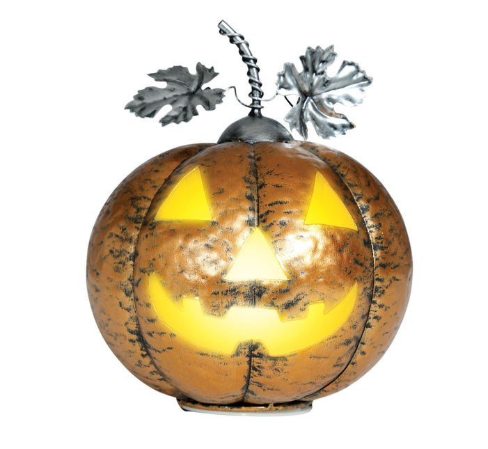 Decoración Halloween Calabaza Con Luz 16cm