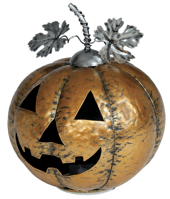 Decoración Halloween Calabaza Con Luz 16cm