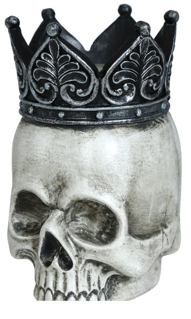 Calavera de Halloween con corona