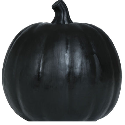 Decoración de Mesa Halloween Calabaza Negra Con Luz 16cm