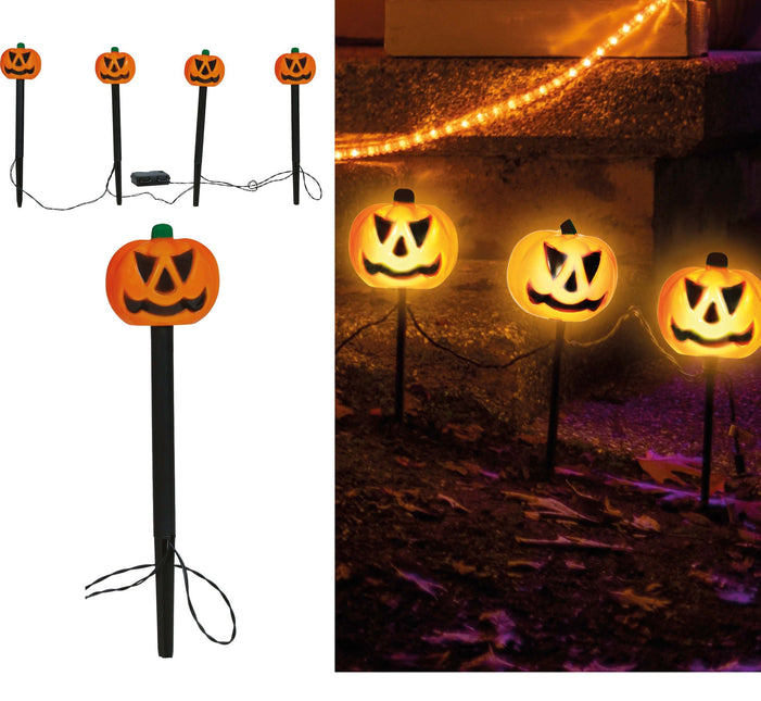 Halloween Lámpara de pinchos 33cm 4pcs