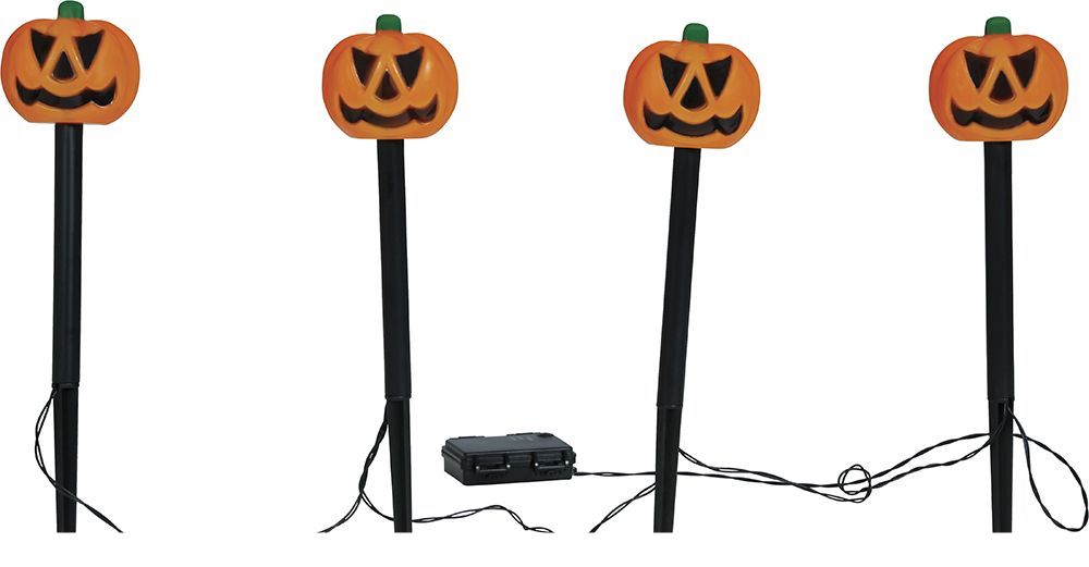 Halloween Lámpara de pinchos 33cm 4pcs