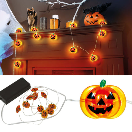 Cuerdas luminosas de Halloween Calabazas 1,2m