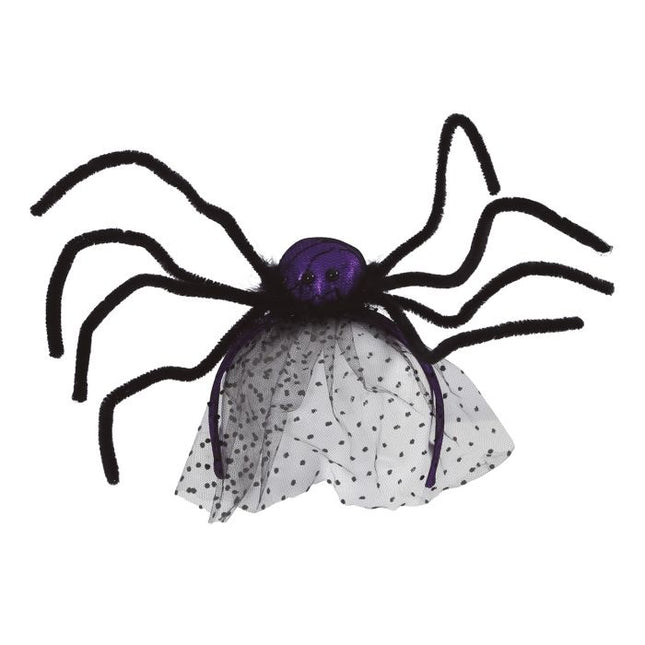 Diadema Halloween Araña Morada