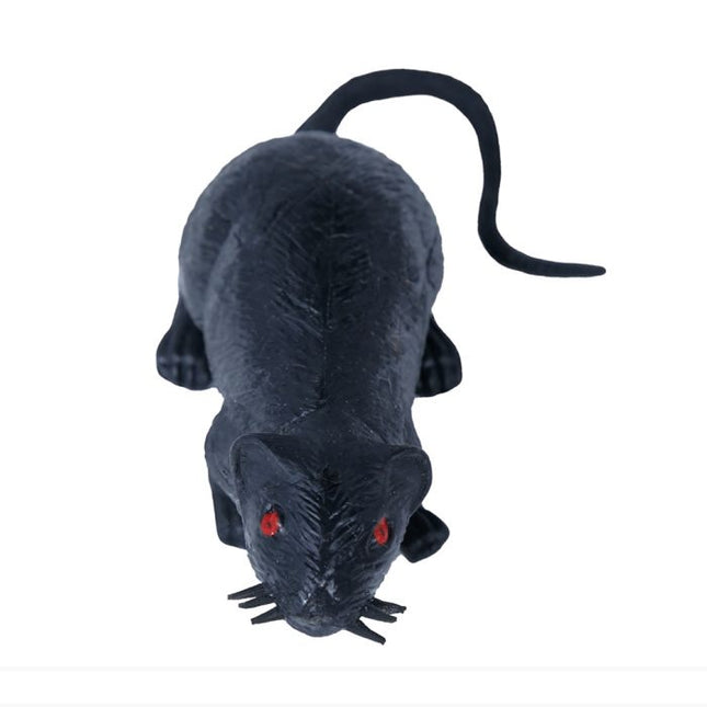 Rata Halloween Negra 15cm