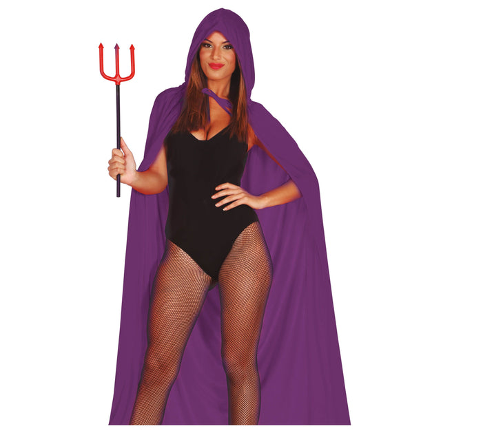 Capa de Halloween Morada Señoras 1,3m