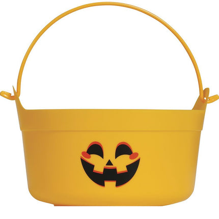 Bombonera Halloween Calabaza Naranja 24cm