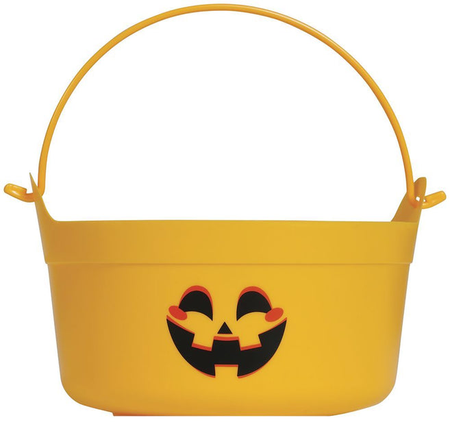 Bombonera Halloween Calabaza Naranja 24cm