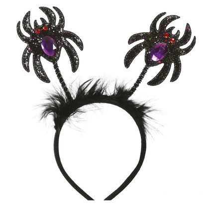 Tiara de Halloween Araña de purpurina