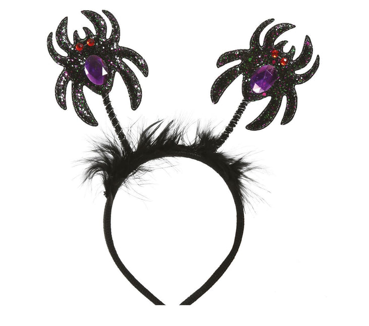 Tiara de Halloween Araña de purpurina