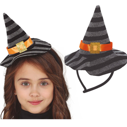 Halloween Tiara Sombrero Bruja Niño