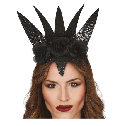 Tiara de flores de Halloween