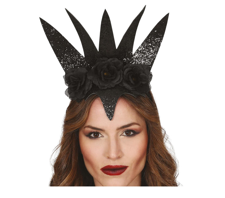 Tiara de flores de Halloween